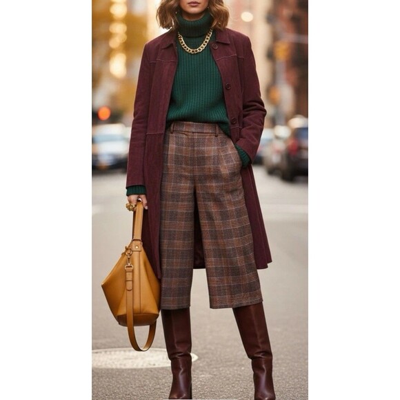 VTG Anonymous John Carlisle Suede Coat Women’s Sm Burgundy Button Up Jacket Y2K - Picture 1 of 16